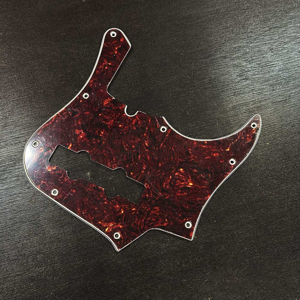 Pickguard for Fender Jazz Bass Deluxe - pre 2010 - Tortoise Deep Red