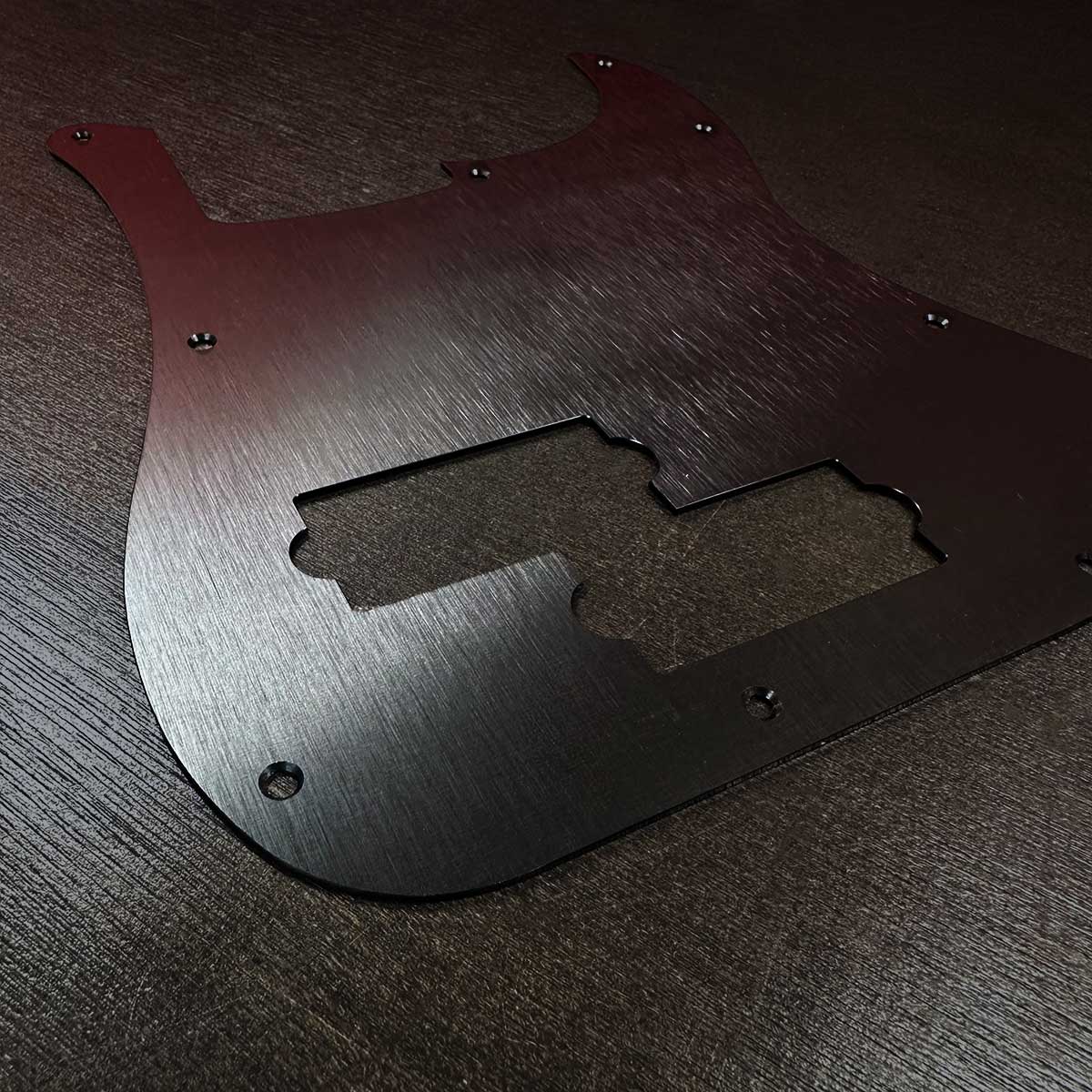 Anodized Aluminum Pickguard for Fender Precision Bass - Black