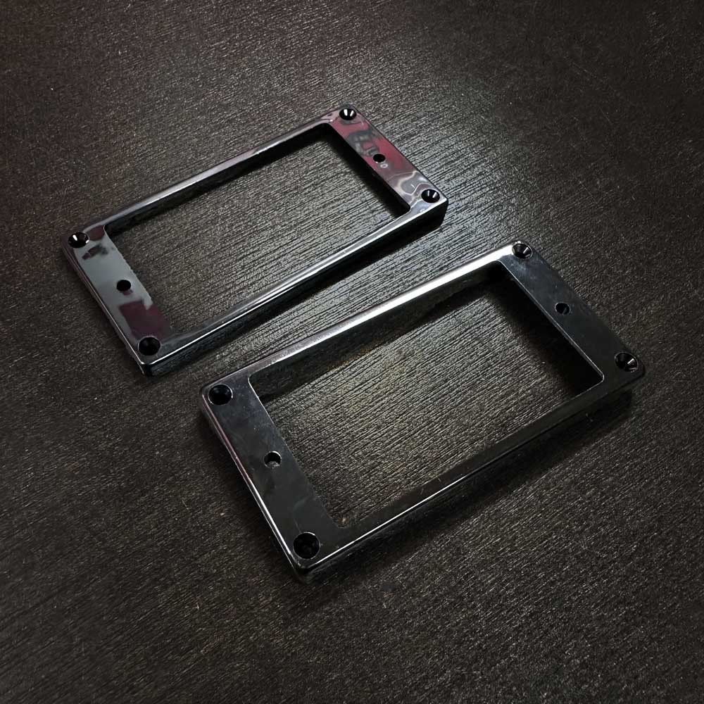 Humbucker Pickup Mounting Rings Set - Flat Bottom – Custom Pickguards
