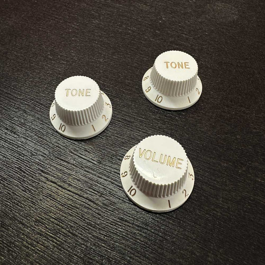 Control Knobs Set for Stratocaster - White